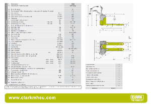 Transpallet elettr. a timone guida terra Clark CPT 13 ac