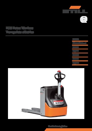 Transpallet elettr. a timone guida terra Still ECU 14