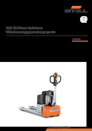 Transpallet elettr. a timone guida terra Still ECU 15 C