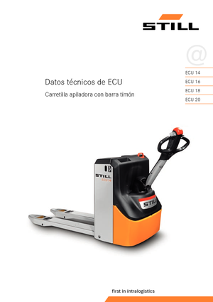 Transpallet elettr. a timone guida terra Still ECU 25