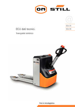 Transpallet elettr. a timone guida terra Still ECU 25