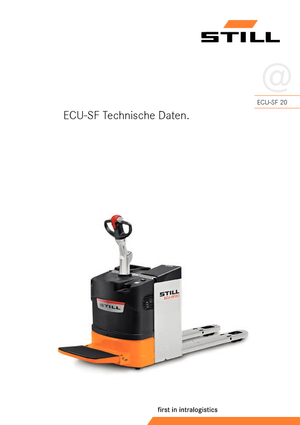 Transpallet elettr. a timone guida terra Still ECU-SF 20