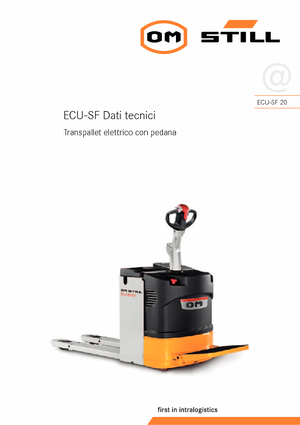 Transpallet elettr. a timone guida terra Still ECU-SF 20