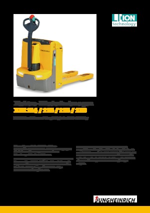 Transpallet elettr. a timone guida terra Jungheinrich EJE 114