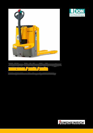 Transpallet elettr. a timone guida terra Jungheinrich EJE 116i