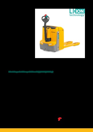 Transpallet elettr. a timone guida terra Jungheinrich EJE 222