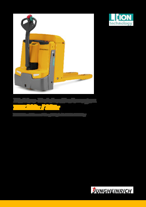 Transpallet elettr. a timone guida terra Jungheinrich EJE 220r