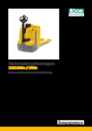 Transpallet elettr. a timone guida terra Jungheinrich EJE 220r