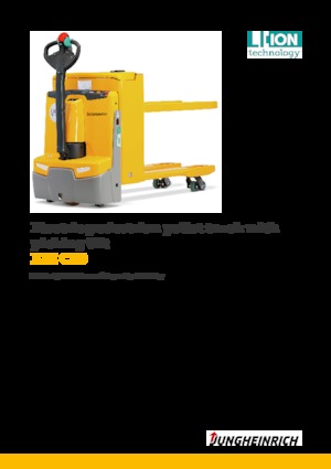 Transpallet elettr. a timone guida terra Jungheinrich EJE C20