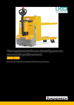 Transpallet elettr. a timone guida terra Jungheinrich EJE C20