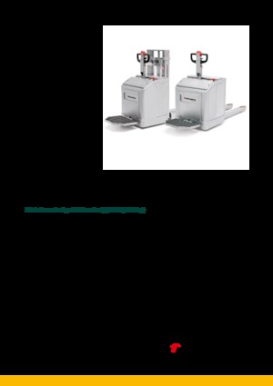 Transpallet elettr. a timone guida terra Jungheinrich EJE i25