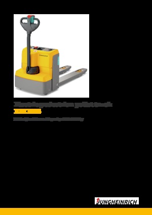 Transpallet elettr. a timone guida terra Jungheinrich EJE M15