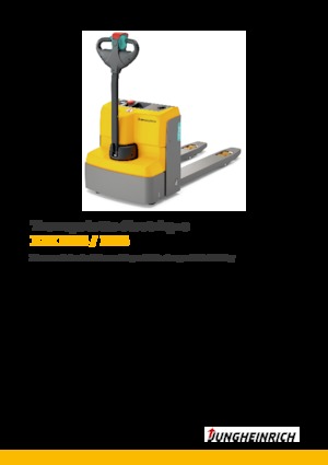 Transpallet elettr. a timone guida terra Jungheinrich EJE M15