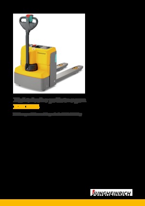 Transpallet elettr. a timone guida terra Jungheinrich EJE M15