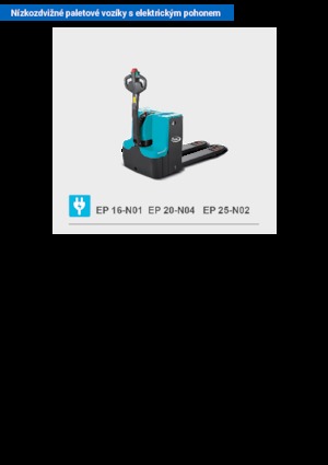 Transpallet elettr. a timone guida terra Baoli EP 16-N01