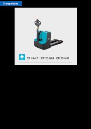 Transpallet elettr. a timone guida terra Baoli EP 25-N02