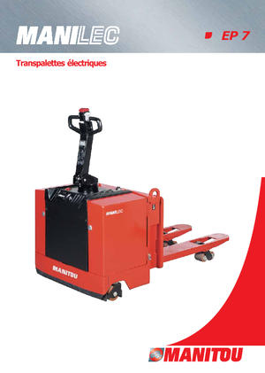 Transpallet elettr. a timone guida terra Manitou EP 750