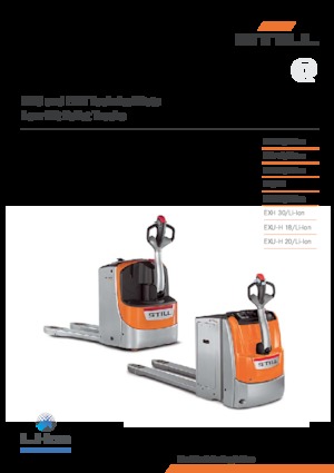 Transpallet elettr. a timone guida terra Still EXH 14