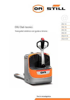 Transpallet elettr. a timone guida terra Still EXU 22