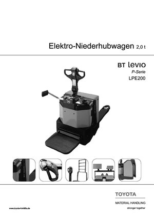 Transpallet elettr. a timone guida terra BT LPE 200-6