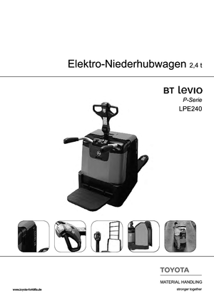 Transpallet elettr. a timone guida terra BT LPE 240