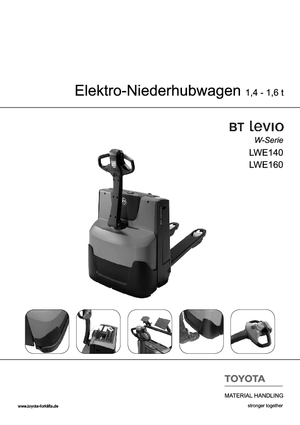 Transpallet elettr. a timone guida terra BT LWE 140