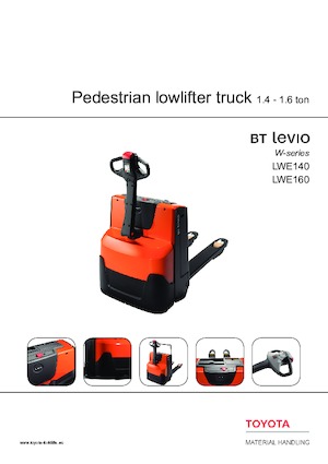 Transpallet elettr. a timone guida terra BT LWE 160