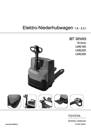 Transpallet elettr. a timone guida terra BT LWE 250