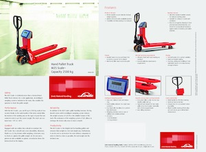 Transpallet elettr. a timone guida terra Linde M25 Scale+ 
