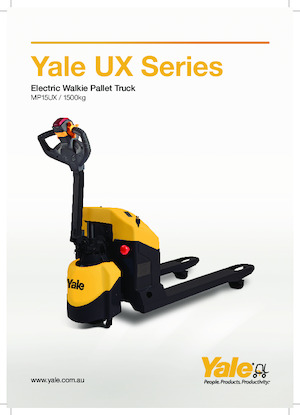 Transpallet elettr. a timone guida terra Yale MP15UX