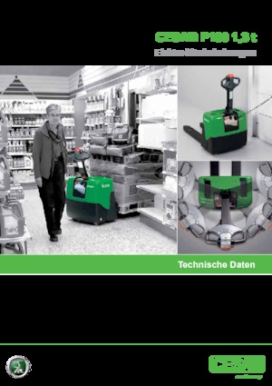 Transpallet elettr. a timone guida terra Cesab P 113
