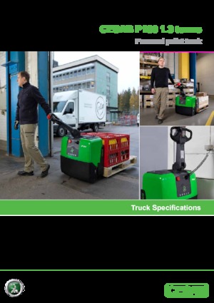 Transpallet elettr. a timone guida terra Cesab P 113