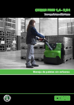 Transpallet elettr. a timone guida terra Cesab P 216