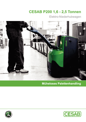 Transpallet elettr. a timone guida terra Cesab P 216