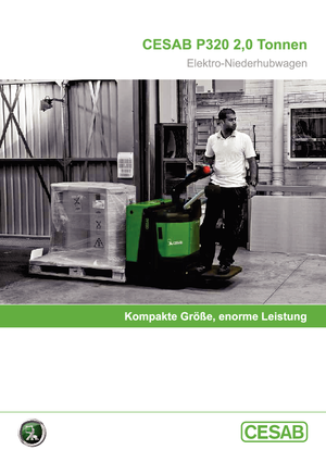 Transpallet elettr. a timone guida terra Cesab P 320-6