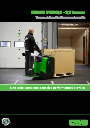 Transpallet elettr. a timone guida terra Cesab P 322