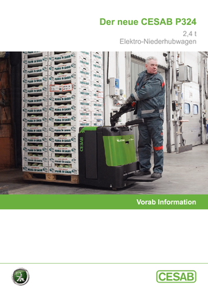 Transpallet elettr. a timone guida terra Cesab P 324