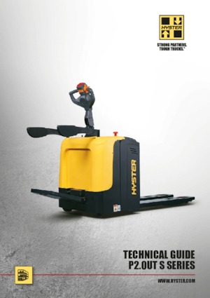 Transpallet elettr. a timone guida terra Hyster P2.0