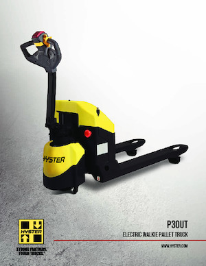 Transpallet elettr. a timone guida terra Hyster P30UT