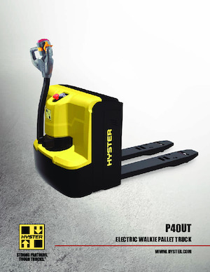 Transpallet elettr. a timone guida terra Hyster P40UT