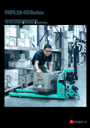 Transpallet elettr. a timone guida terra Mitsubishi PBPL12 IPTP 680 × 1000