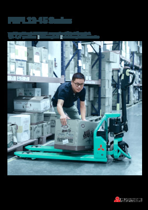 Transpallet elettr. a timone guida terra Mitsubishi PBPL12 IPTP 680 × 1000