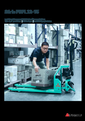 Transpallet elettr. a timone guida terra Mitsubishi PBPL12 JPTP 680 × 1220