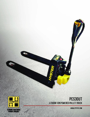 Transpallet elettr. a timone guida terra Hyster PCS30UT