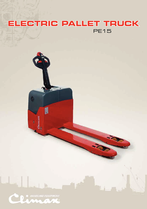 Transpallet elettr. a timone guida terra Climax PE 15