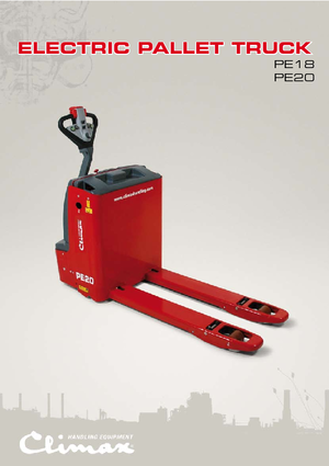 Transpallet elettr. a timone guida terra Climax PE 18