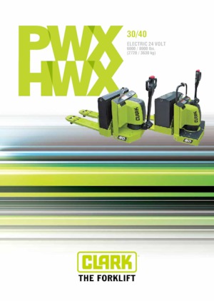 Transpallet elettr. a timone guida terra Clark PWX 30