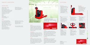 Transpallet elettr. a timone guida terra Linde T18