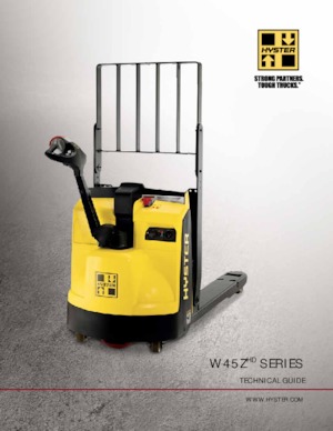 Transpallet elettr. a timone guida terra Hyster W45ZHD
