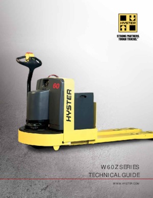 Transpallet elettr. a timone guida terra Hyster W60Z